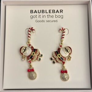 Baublebar Santa Christmas Earrings